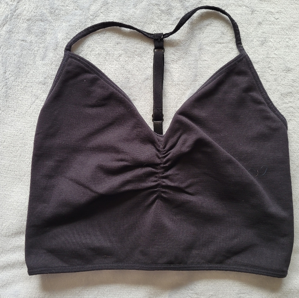 Fabletics black yoga sports bra